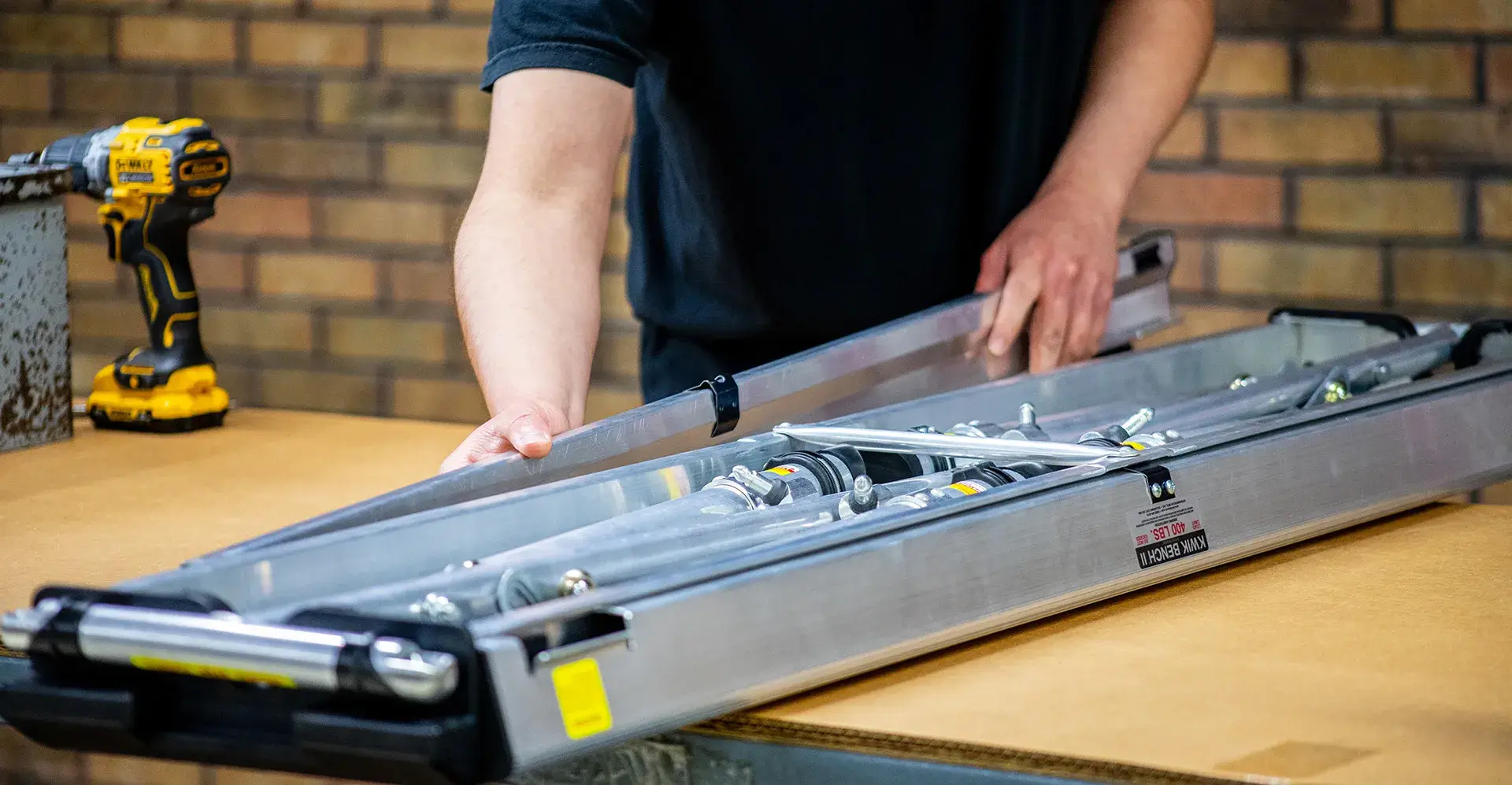 Constructing Kwik Bench in workshop